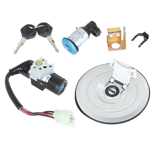 Solid Spare Ignition Switch Fuel Gas Cap Lock Key Set For Honda Grom 125 AC MSX125 2014-2015