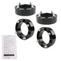 Solid Spare 4pcs 4x156 Wheel Spacers 2" 131mm M12x1.5 For 2013-2020 Polaris Ranger Black