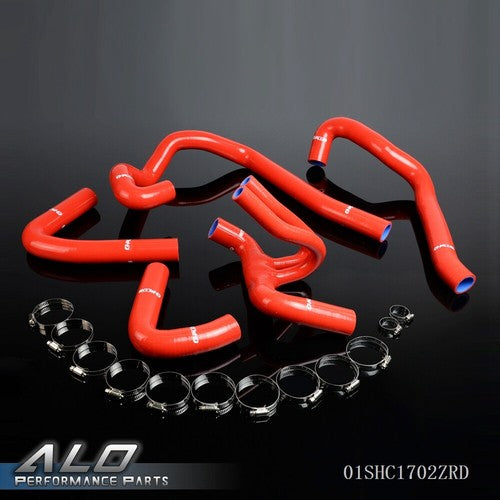 Solid Spare Fit For Peugeot 106 GTI 16V/Citroen SAXO VIS 16V Red Silicone Radiator Hose Kit