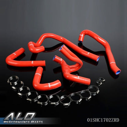 Solid Spare Fit For Peugeot 106 GTI 16V/Citroen SAXO VIS 16V Red Silicone Radiator Hose Kit