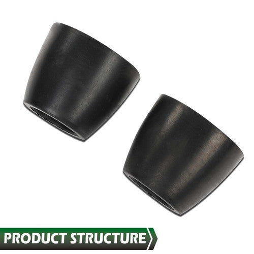 Solid Spare 2pcs Cargo Trailer Truck Replacement Ramp Door Rubber Bumpers Stop Cone 2" Tall