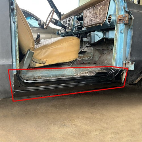 Solid Spare For 67-72 Chevy GMC C10 Truck LH RH Side Full Rocker Panels w/ Inner Patch Panel