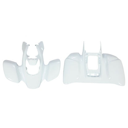 Solid Spare For Honda TRX 400EX TRX400EX 2005-2007 White Front+Rear Fender Kit ABS #117391