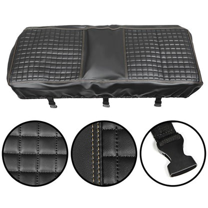 Solid Spare Golf Carts Rear Seat Cover Kit For Club Car/E-Z-Go/Yamaha Universal Size Black