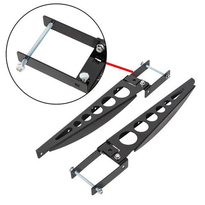 Solid Spare Pair RV 4" Square Rear Bumper Mounting Cargo Carrier Box Support Arms Bracket