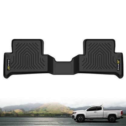 Solid Spare TPE Floor Mat Fit For 15-22 Chevy Colorado GMC Canyon Extended Cab 2nd Row