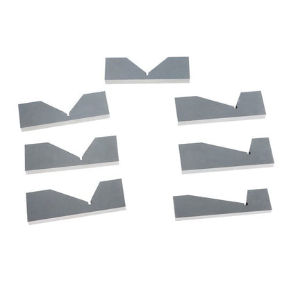 Solid Spare 17 Pcs Hardened Steel Precision Angle Block 1/4 to 45 Degree Set W/Case