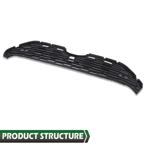 Solid Spare Fit For 2019-2022 Toyota RAV4 Front Center Bumper Grille Grill w/ Radar Holes