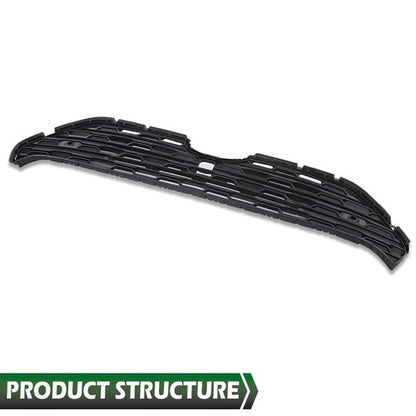 Solid Spare Fit For 2019-2022 Toyota RAV4 Front Center Bumper Grille Grill w/ Radar Holes