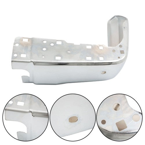 Solid Spare W/Sensors Hole Right Passenger Side For Tundra 2014-2017 Rear Bumper End Chrome