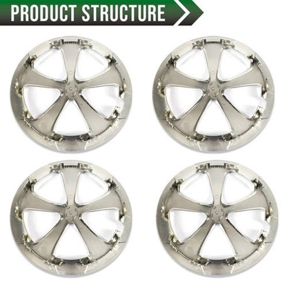 Solid Spare Fit For 2012-2015 Toyota Prius/Prius C 16 Inch Hub Cap Wheel Cover Silver 4pcs