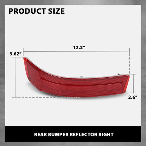 Solid Spare Rear Bumper Reflector Fit For 2007-2009 Mercedes Benz GL320 GL450 GL550 Right