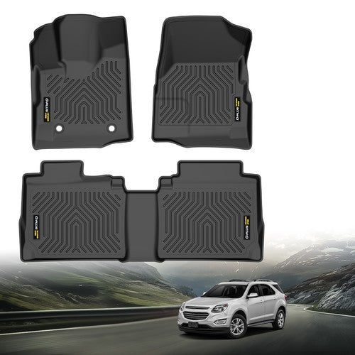 Solid Spare Fit For 2012-2017 Chevy Equinox/GMC Terrain TPE Floor Mats Protection Liners