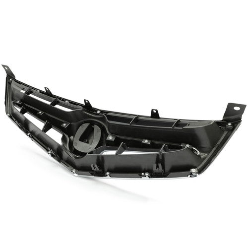 Solid Spare Fit New 2006 2007 2008 Acura TSX Front Grill Grille w/Chrome Molding 4-Door 4DR