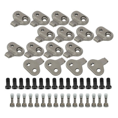 Solid Spare Stump Grinder Pocket & Teeth Kit For BARRETO SG30 with 2-1/4" Bolts 16pcs Tooth