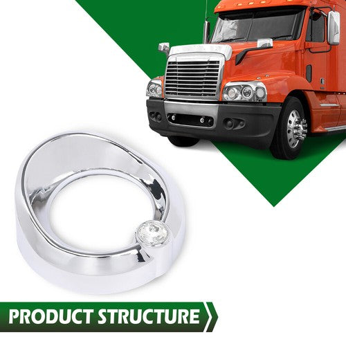 Solid Spare New Fit For Older Freightliner Century w/ Clear Jewel Visor 2 3/8" Gauge Cover