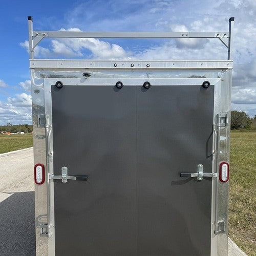 Solid Spare For Enclosed/Opened Trailer Cargo Adjustable Roof Mount Ladder Rack 4'-8.5'