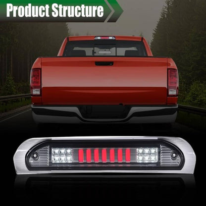 Solid Spare Fit For 2002-2009 Ram 1500 2500 Smoke LED 3rd Tail Brake Light Cargo Lamp