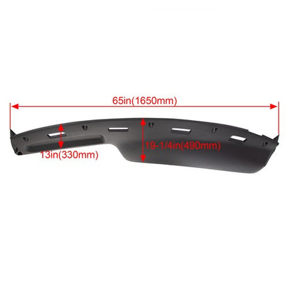 Solid Spare For 94-97 Dodge Ram 1500 2500 Dash Cover Cap Molded Dashboard Overlay Black pad