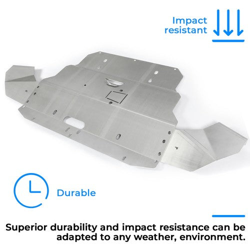 Solid Spare Aluminum Lower Skid Plate Silver Fit 96-03 04 05 06 07 08 Audi A4 S4 B5 B6 B7