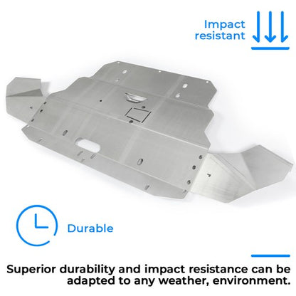 Solid Spare Aluminum Lower Skid Plate Silver Fit 96-03 04 05 06 07 08 Audi A4 S4 B5 B6 B7