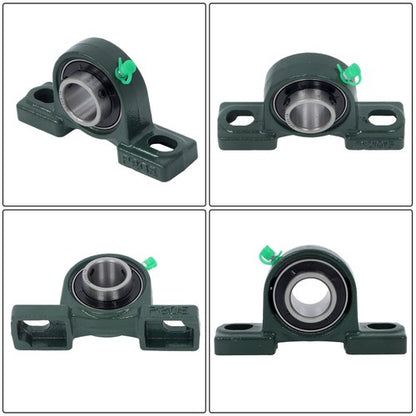 Solid Spare 4Pack UCP205-16 Pillow Block Mounted Ball Bearing 1" Bore Cast Iron Base