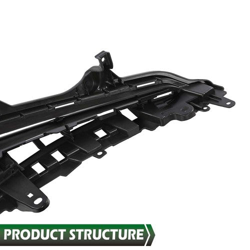 Solid Spare Fit For 2018 2019 2020 Toyota Camry SE XSE Front Bumper Upper Grille Grill Black