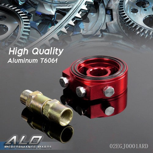 Solid Spare Fit For Car Racing JDM Aluminum Oil/Gauge Filter Sandwich Adapter Plate Kit