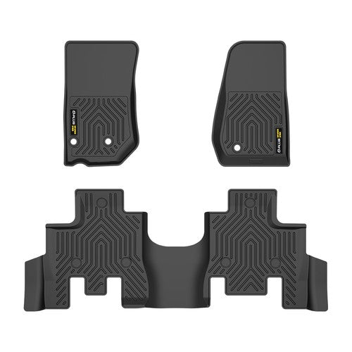 Solid Spare TPE Floor Mats Fit For2013-2018 Jeep Wrangler JK All Weather Protection Liners