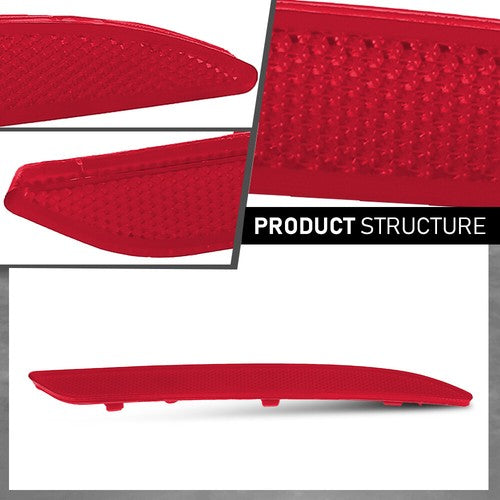 Solid Spare Fit For Mercedes-Benz A S GLE Class W222 W166 AMG Rear Bumper Reflector Right