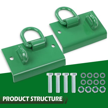 Solid Spare 2Pcs Bolt on Grab Hooks D Rings For John Deere Compact Tractor 1025R 2032R 3320