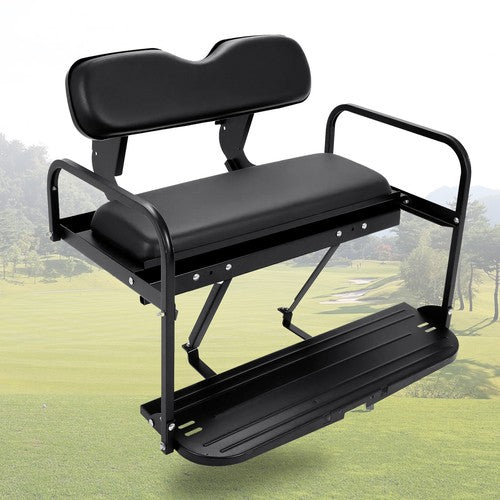Solid Spare Rear Back Seat Kit Flip Folding Black Fit For Yamaha G14 G16 G19 G22 Golf Cart