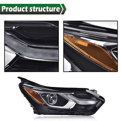 Solid Spare Passenger Right Headlight Headlamp Halogen w/LED DRL For 2018-2020 Chevy Equinox