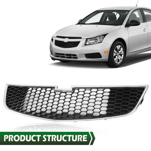 Solid Spare Fit For 11-14 Chevrolet Cruze Front Bumper Lower Grill Honeycomb Grille