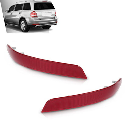 Solid Spare Rear Bumper Reflector Fit For 2010 2011 2012 Mercedes-Benz GL350 GL450 GL550
