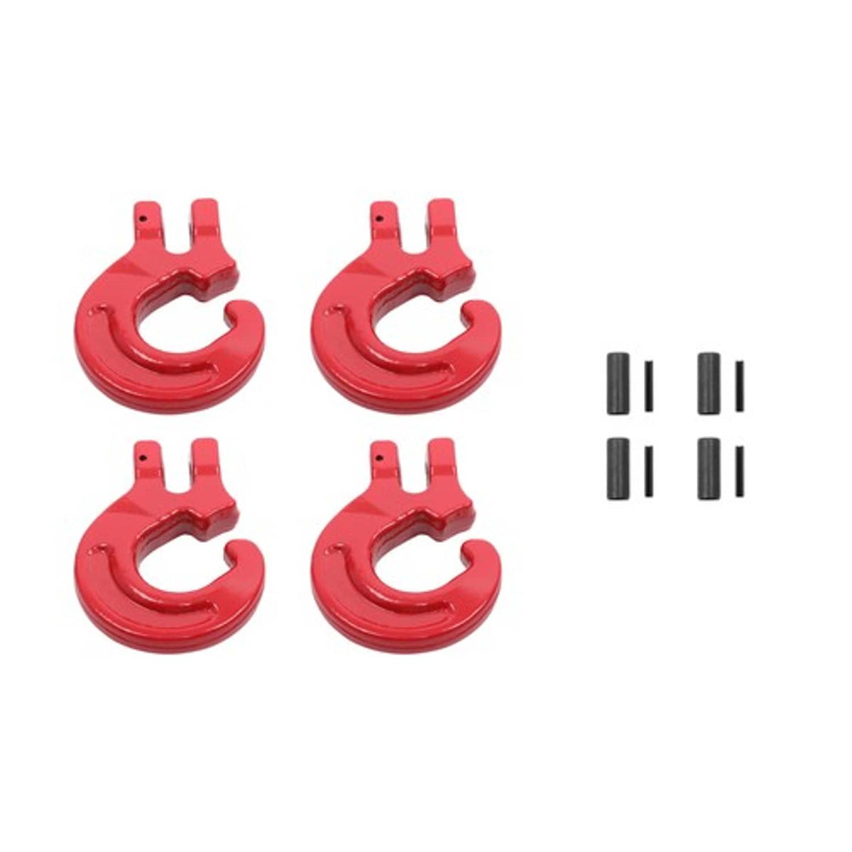 Solid Spare G80 4 PCS 5/16 Inch Logging Chain Choker Hook - 4400Lbs Working Load Limit