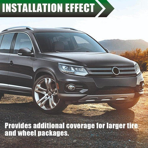 Solid Spare Fit For 2012-2017 Volkswagen Tiguan Front Left&Right Fender Flares Moulding Trim