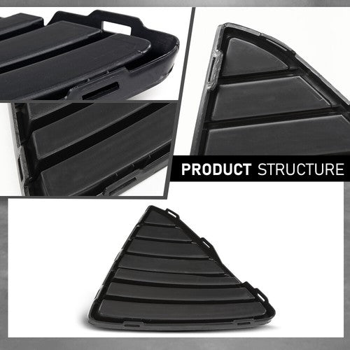 Solid Spare Front Bumper Grille Insert Fit For 2012-2014 Ford Focus Right Side FO1039114