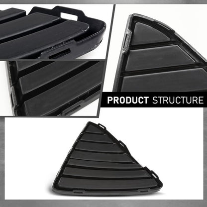 Solid Spare Front Bumper Grille Insert Fit For 2012-2014 Ford Focus Right Side FO1039114