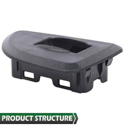 Solid Spare Rear Window Switch Bezel Fit For 09-13 Chevy Silverado GMC Sierra Extended Cab