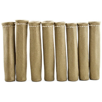 Solid Spare Titanium 1800° SPARK PLUG WIRE BOOTS HEAT SHIELD PROTECTOR SLEEVE SBC BBC 350 US