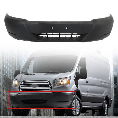 Solid Spare For Ford Transit-150 2015-2019 Replacement Front Lower Bumper Cover Fascia Black