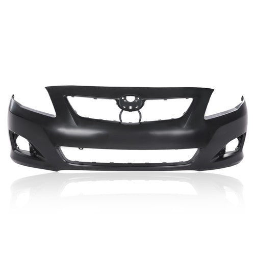 Solid Spare Fit For 2009-2010 Toyota Corolla Sedan Front Bumper Cover Assembly TO1000343