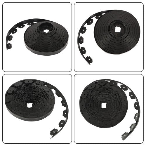 Solid Spare L-shaped Landscape Edging Border Kit 100'1.7"No-Dig Garden Edge Lawn Border New