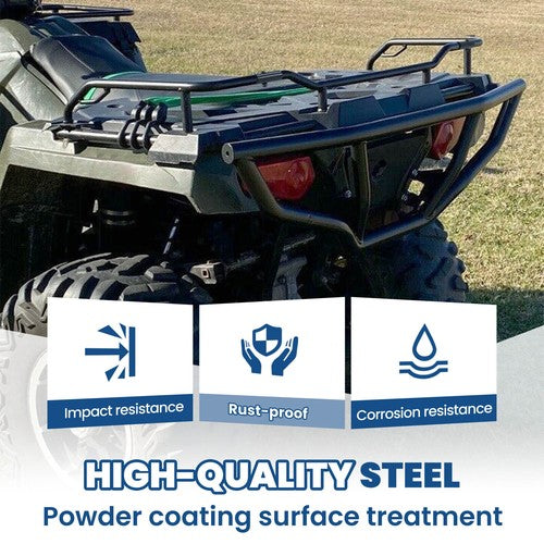 Solid Spare Rear Bumper Brush Guard Storage Rack Extender For Polaris Sportsman 450 14-20