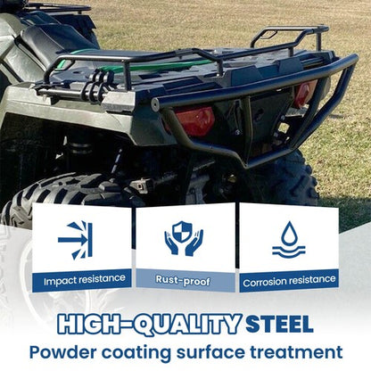 Solid Spare Rear Bumper Brush Guard Storage Rack Extender For Polaris Sportsman 450 14-20