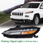 Solid Spare For 14-18 Jeep Cherokee Driver Side LED Bumper Parking Light Turn Signal Lamp