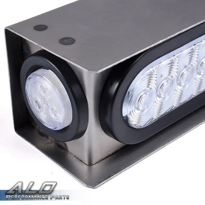 Solid Spare Fit For Trailer/Truck LED Steel Housing Box 6"Oval Tail Light 2"Marker Light