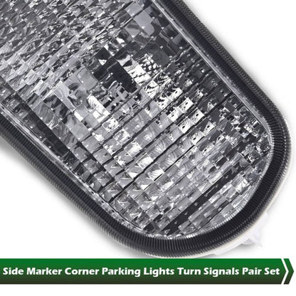 Solid Spare Fit For 98-02 Pontiac Firebird Trans Am Front Corner Turn Signal Lights Housings