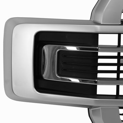 Ingot Silver Front Bumper Grille Grill For 2018-2020 Ford F-150 F150 Limited